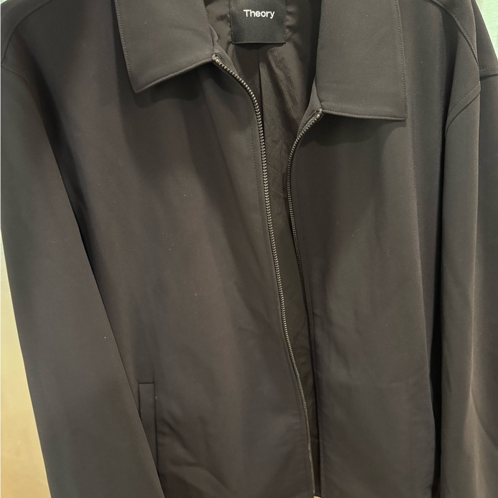 Theory Brody Jacket in Precision Ponte - Picture 10 of 10